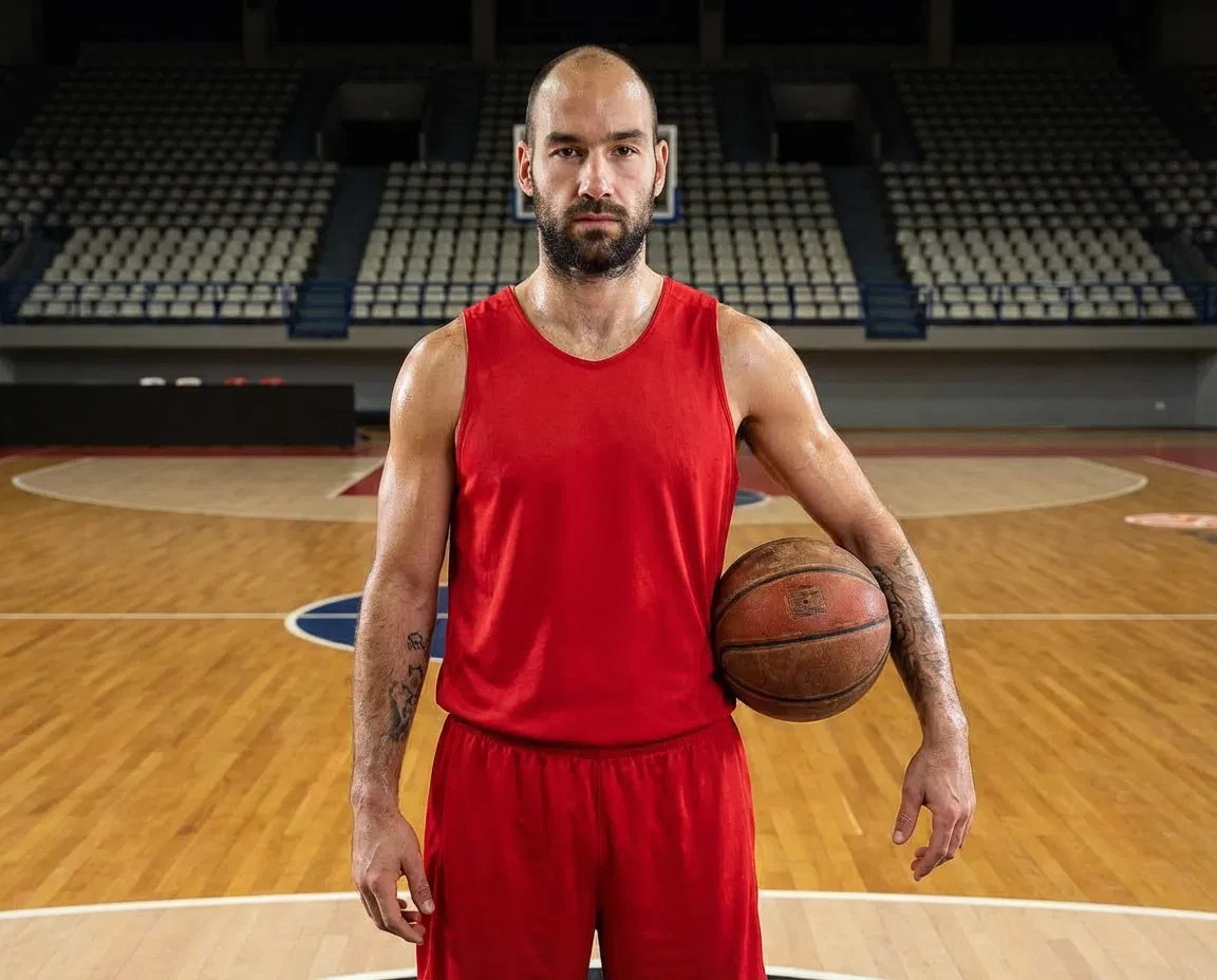 Vasilis Spanoulis in a basketball setting