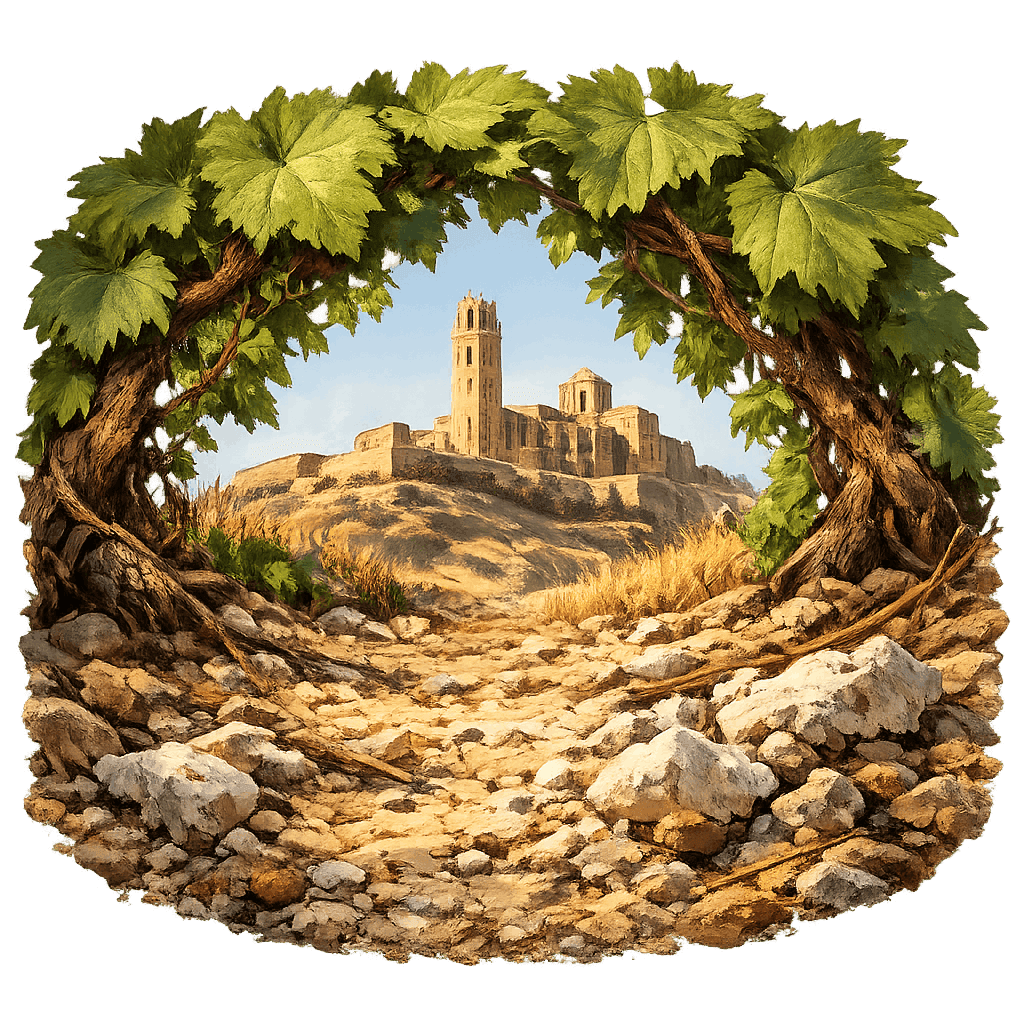 Detailed graphic of the Costers del Segre wine region.