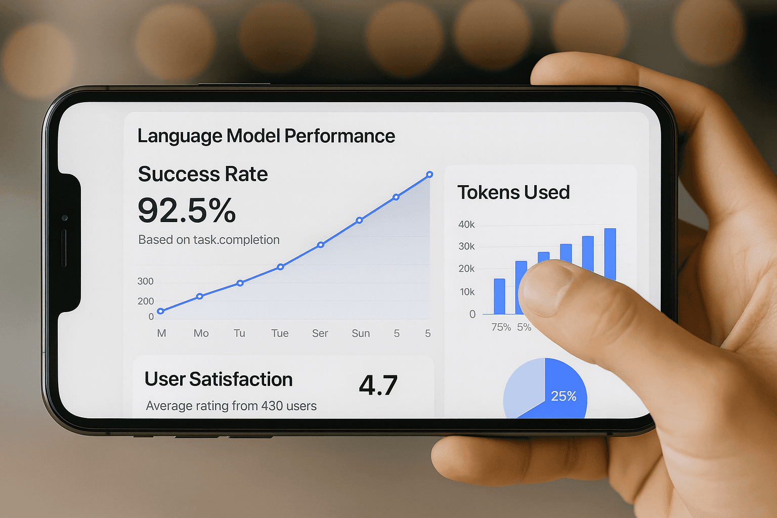 A mockup of Freelio's mobile app