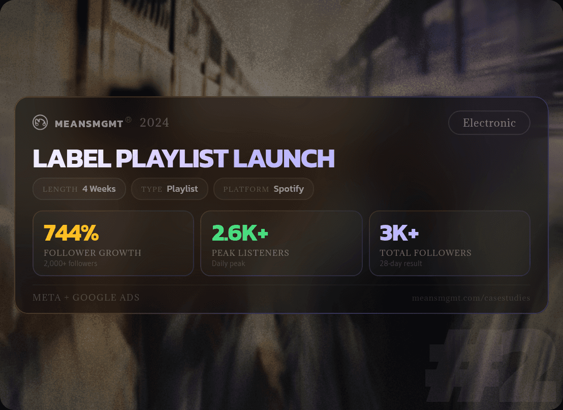 Case Study #2: Music Marketing Campaign Results - Label - Dec 2024-Jan 2025 - Spotify Playlist, Profile, and Email Growth