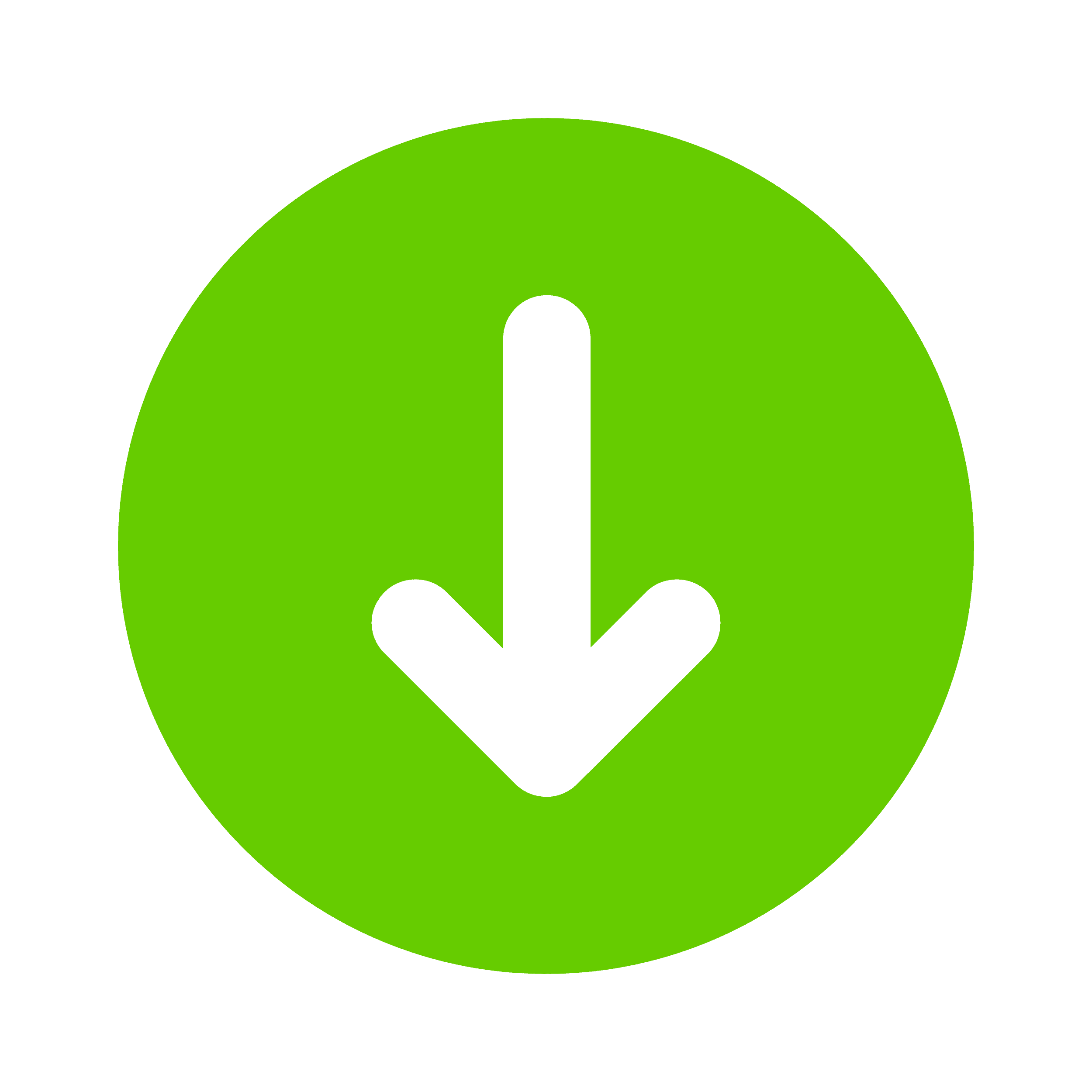 Green arrow pointing downwards