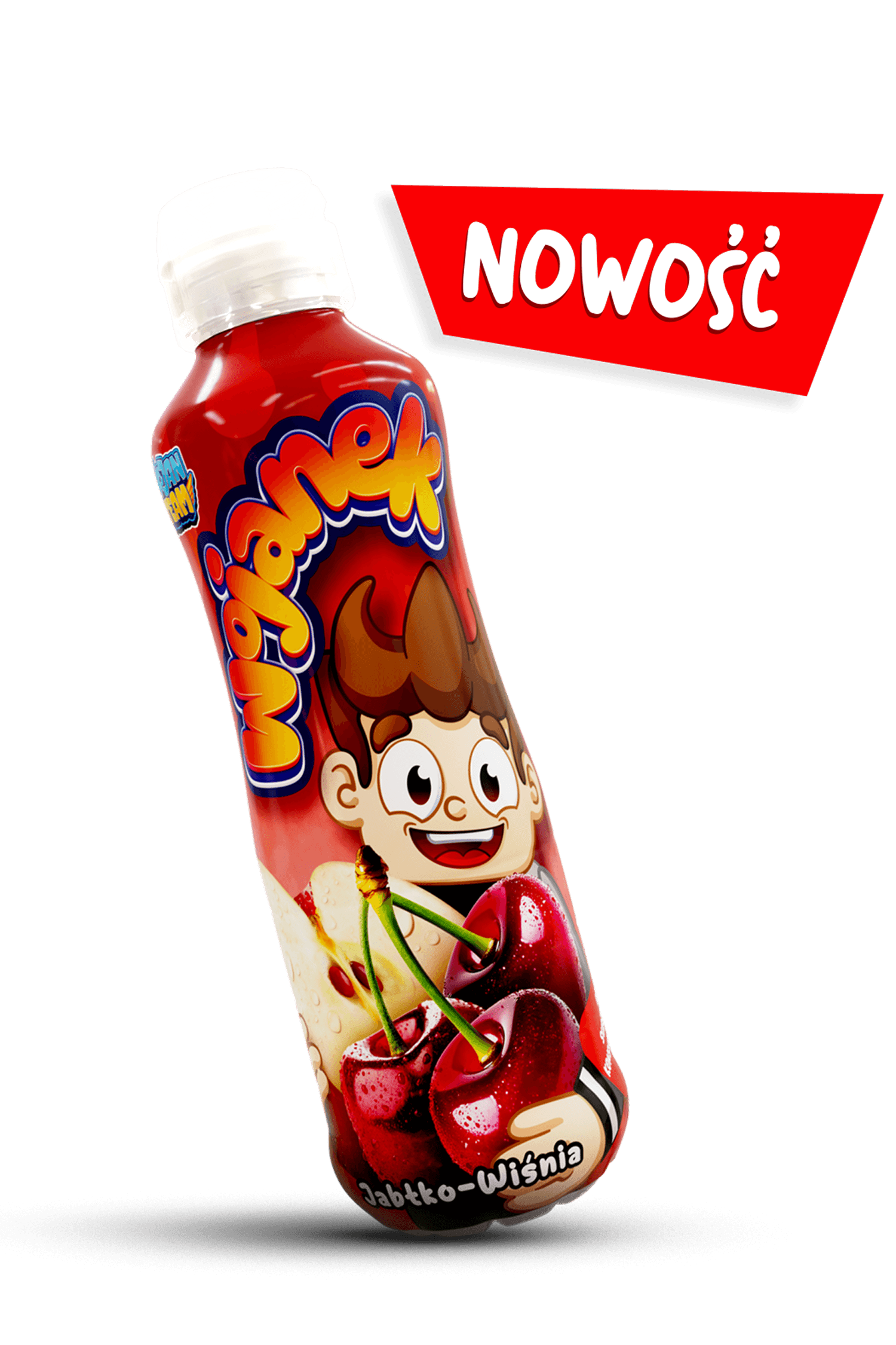 Wojanek – napój owocowy jabłko-wiśnia w butelce