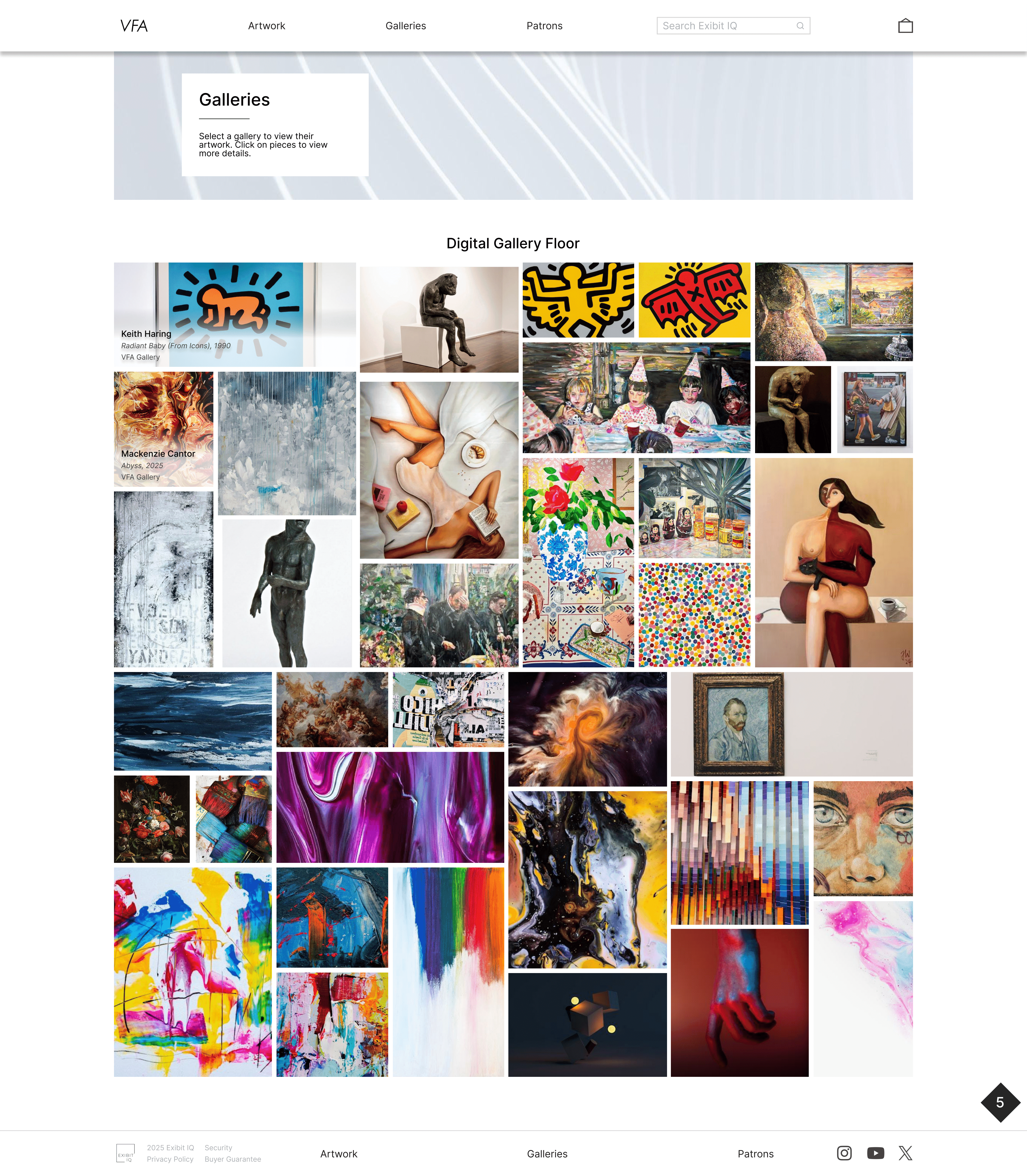 Desktop high-fidelity digital gallery floor