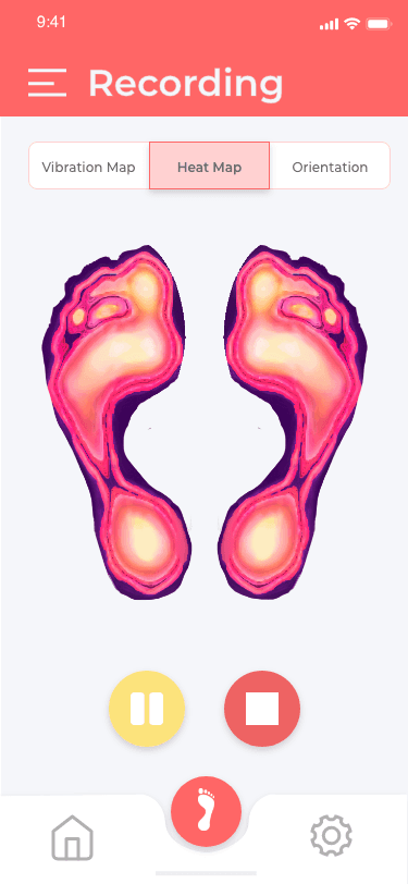 Screen design displayed in a mockup