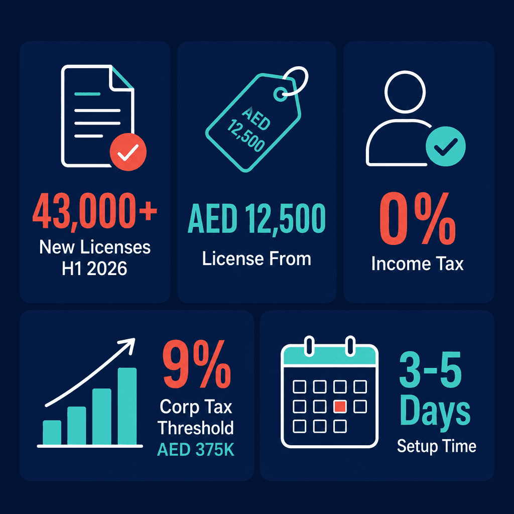 Infographic: 7 Best Businesses to Start in Dubai for Beginners in 2026