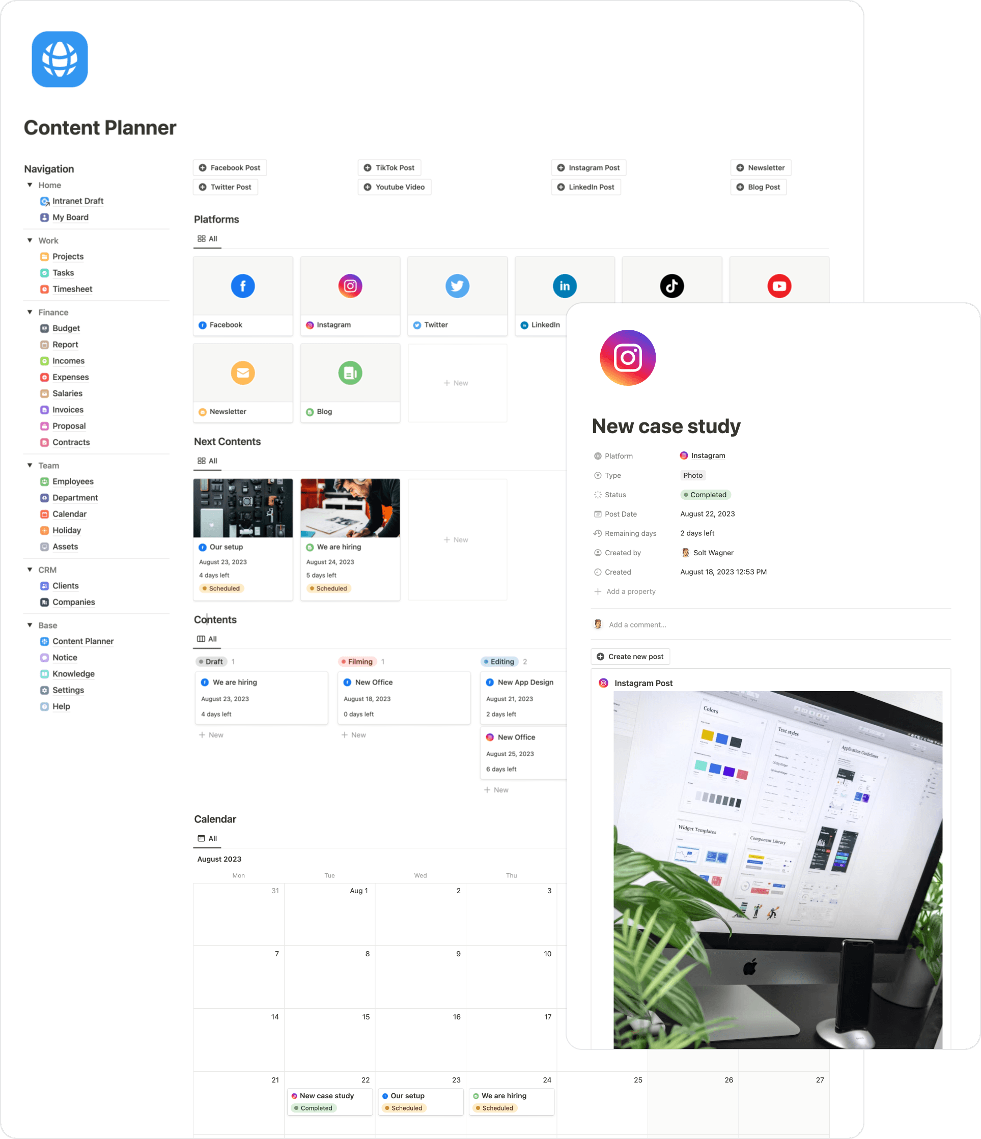 Notion Business Management Template