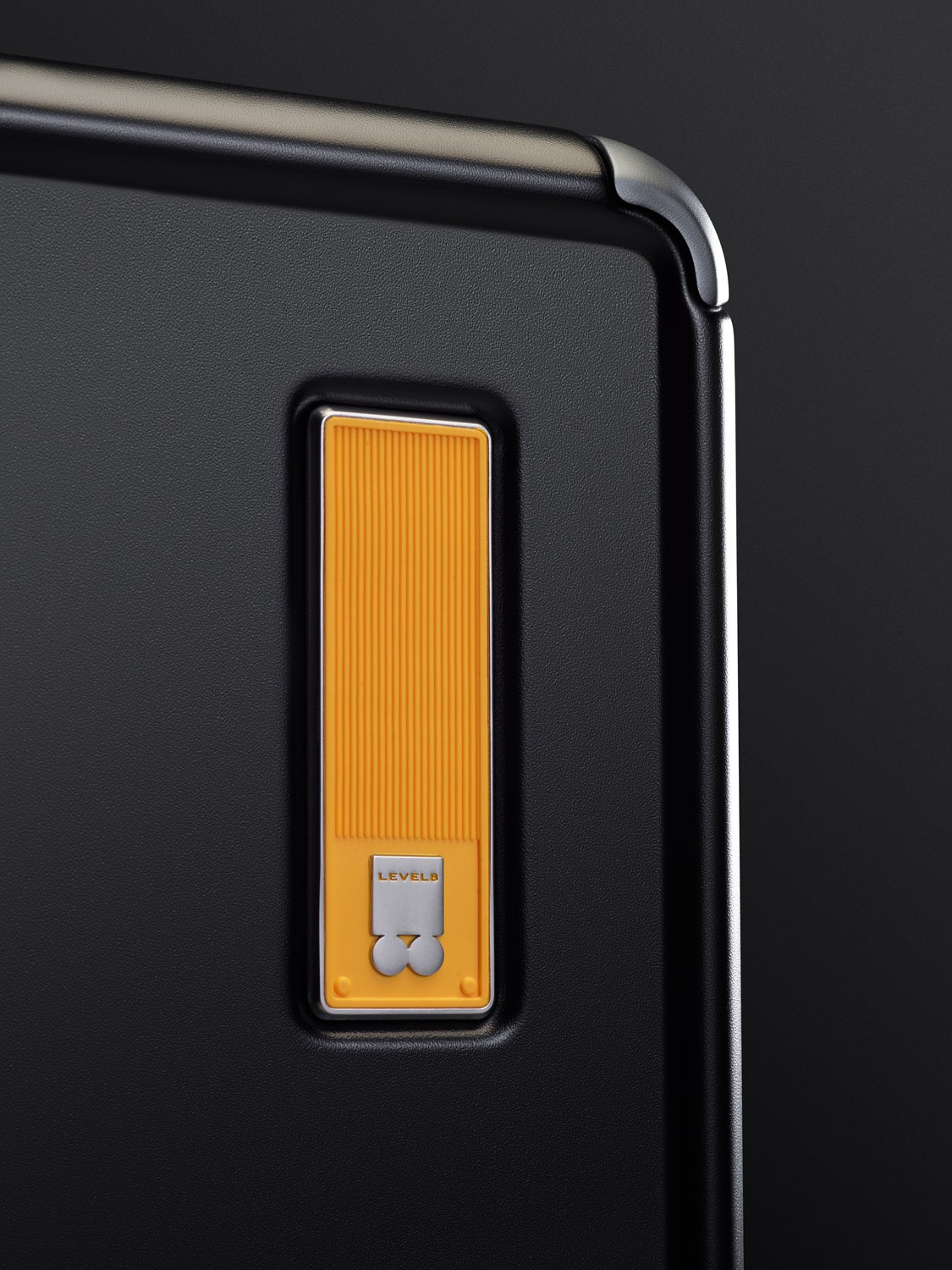 Level8 Hegent suitcase (logo) photographed by Matthew Brown (London product photographer).