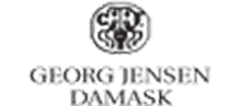 Logo of Georg Jensen Damask, featuring elegant typography and a stylized emblem above the name.