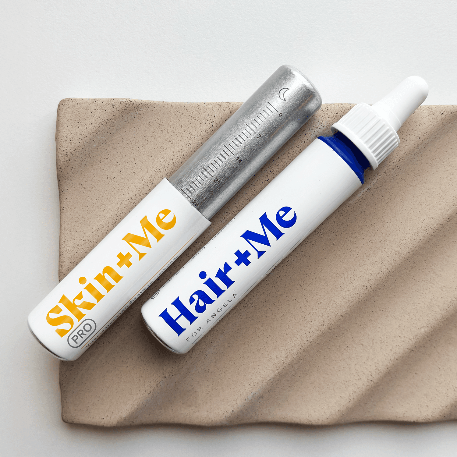 Image with Skin+Me and Hair+Me products.