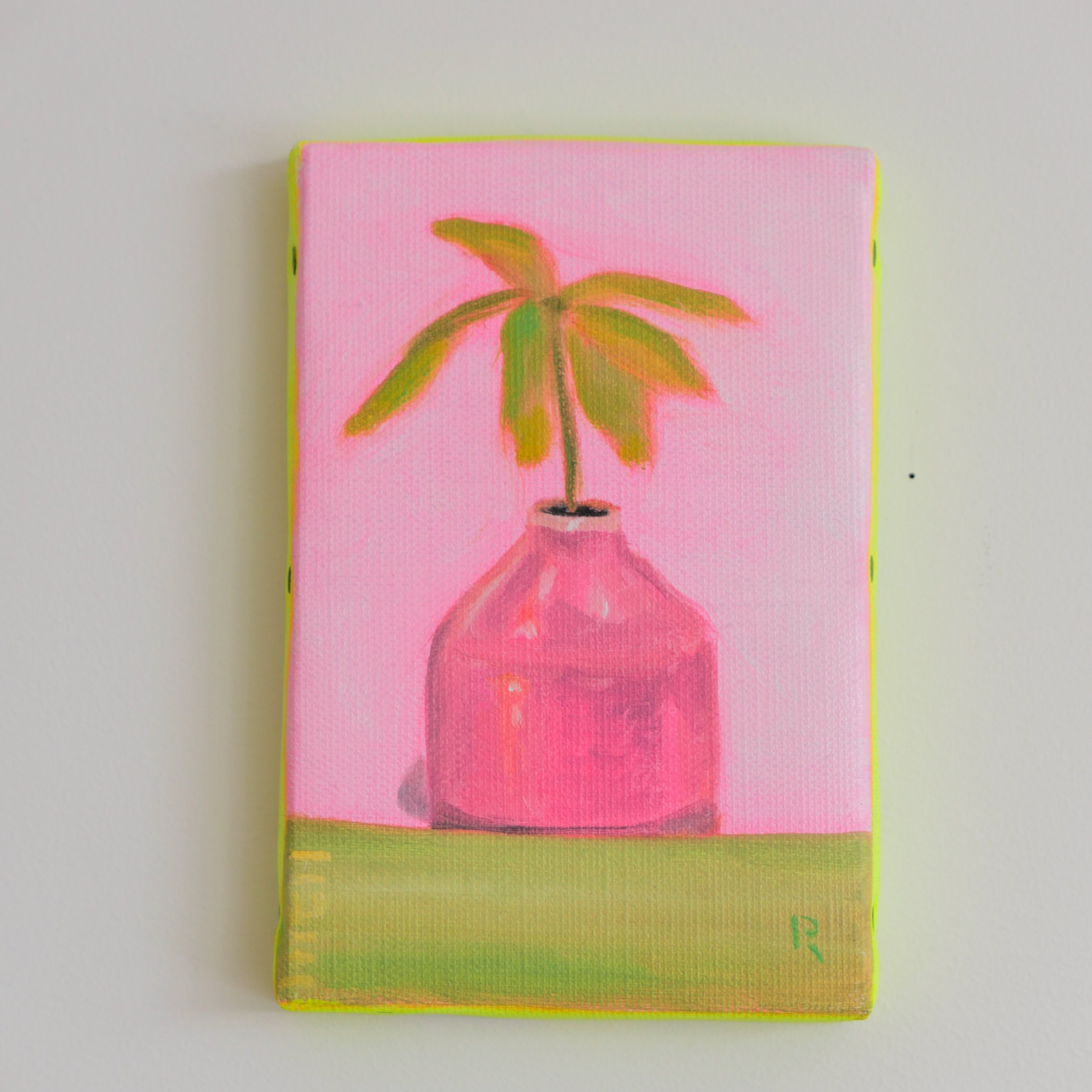 En la Espera-Triptych II, Oil on linen canvas, 18 x 12 cm // 7x 4.7
