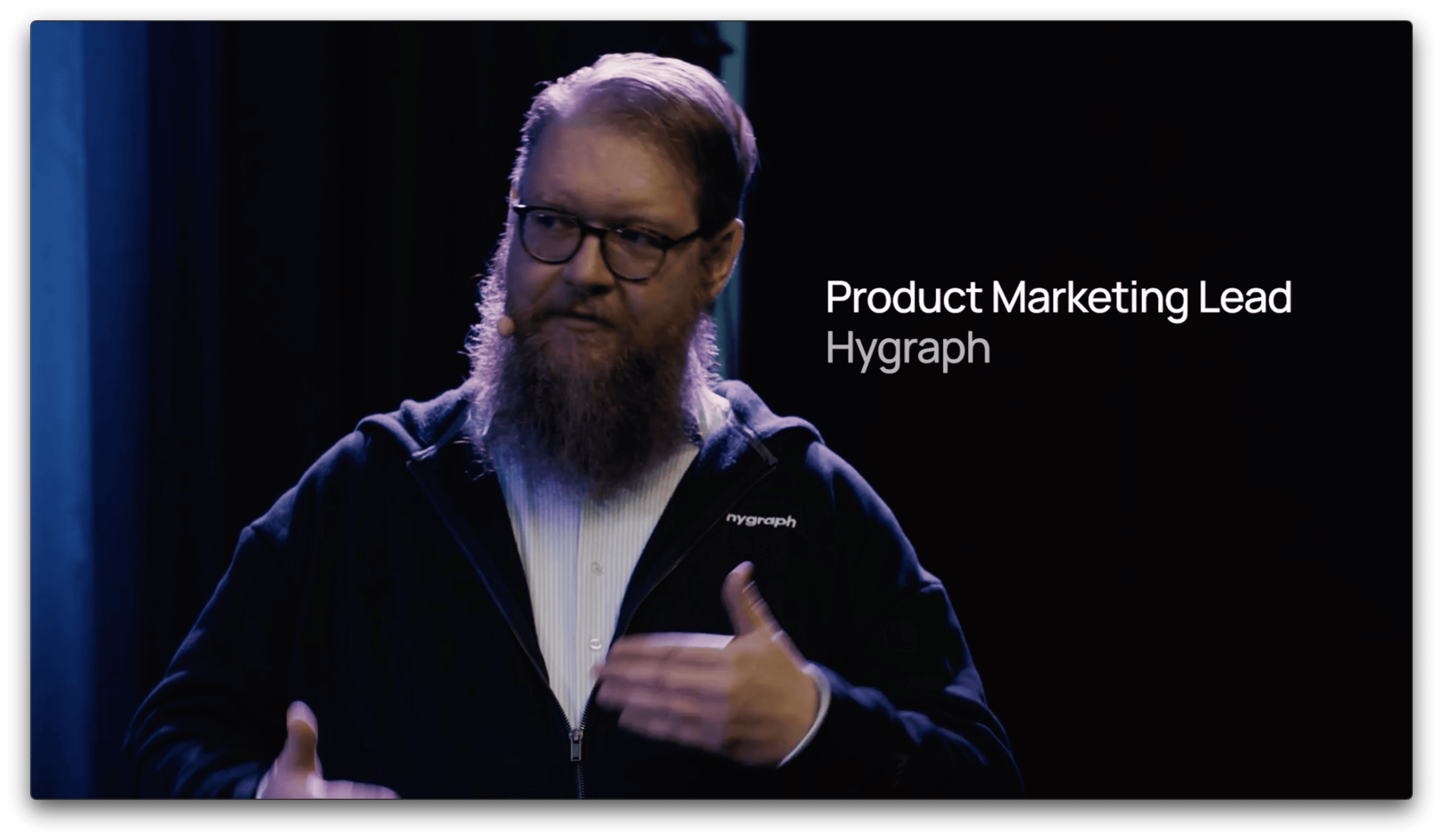 Jörg Schäffer on panel at Hygraph Velocity at Scale Launch Event
