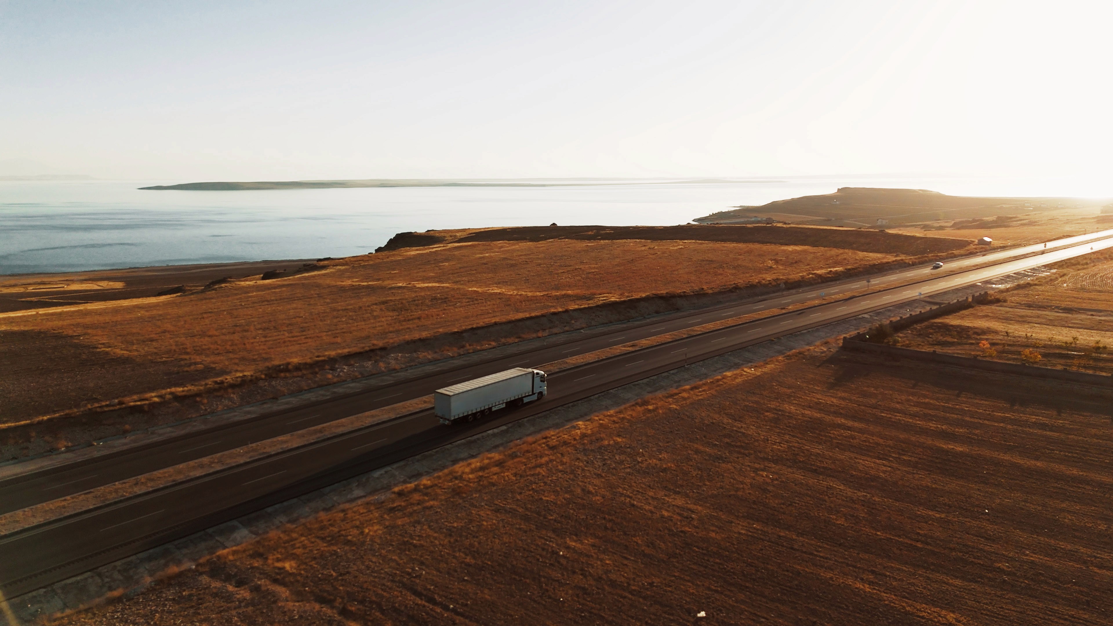 Logistics center top view