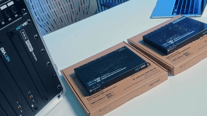 NETVIO AV over IP devices and rackmount equipment