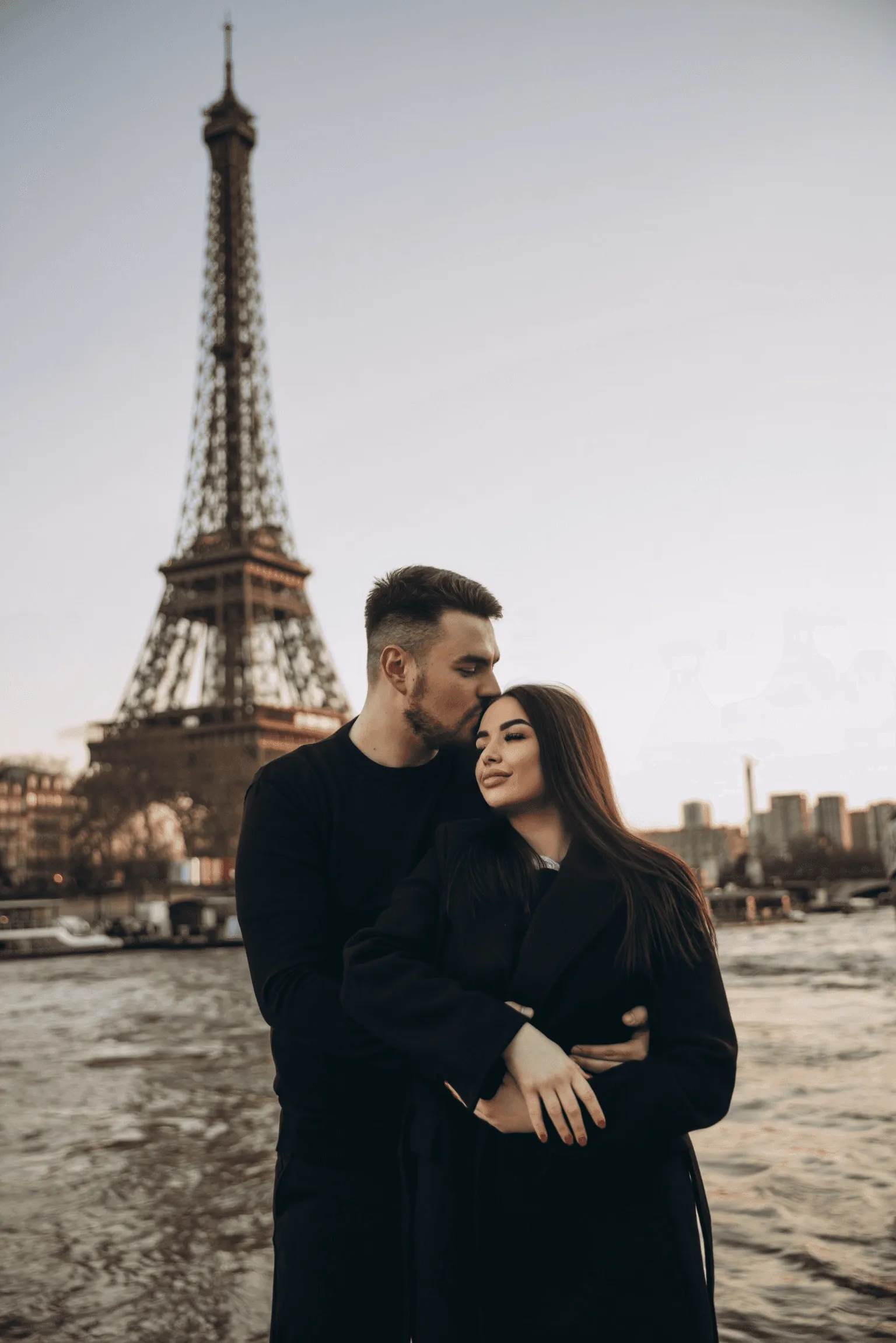 man and woman dancing at center of trees