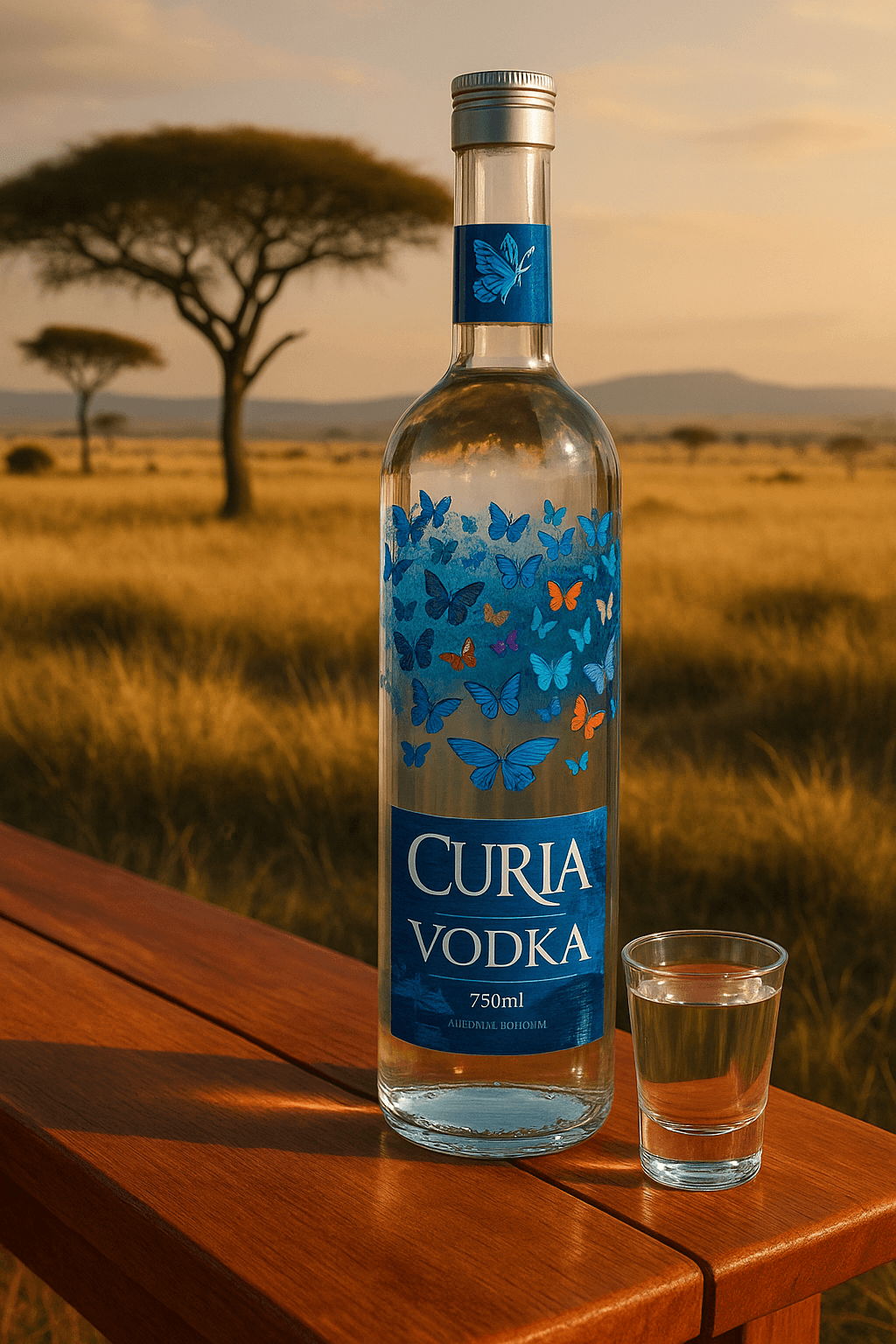 Garrafa vodka nacional