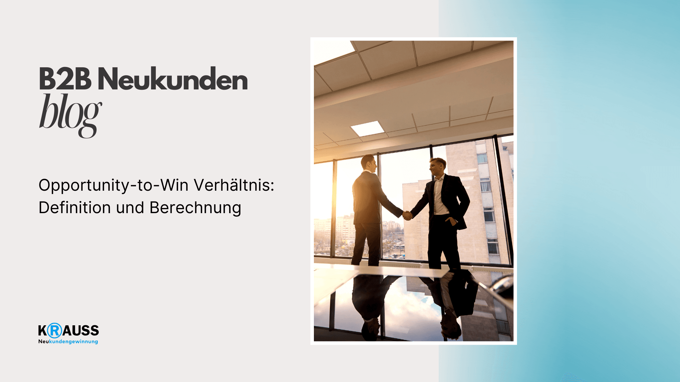 Opportunity to win Verhältnis