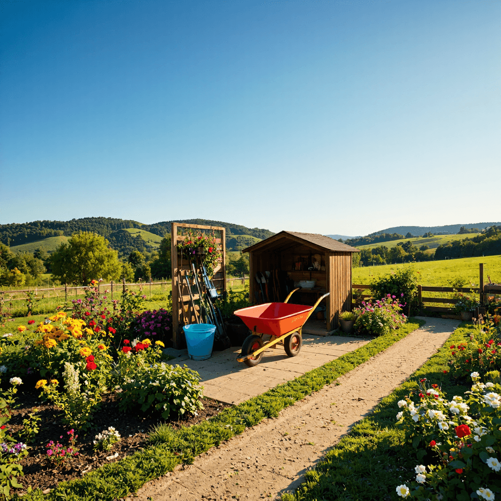 product photography of wheelbarrow