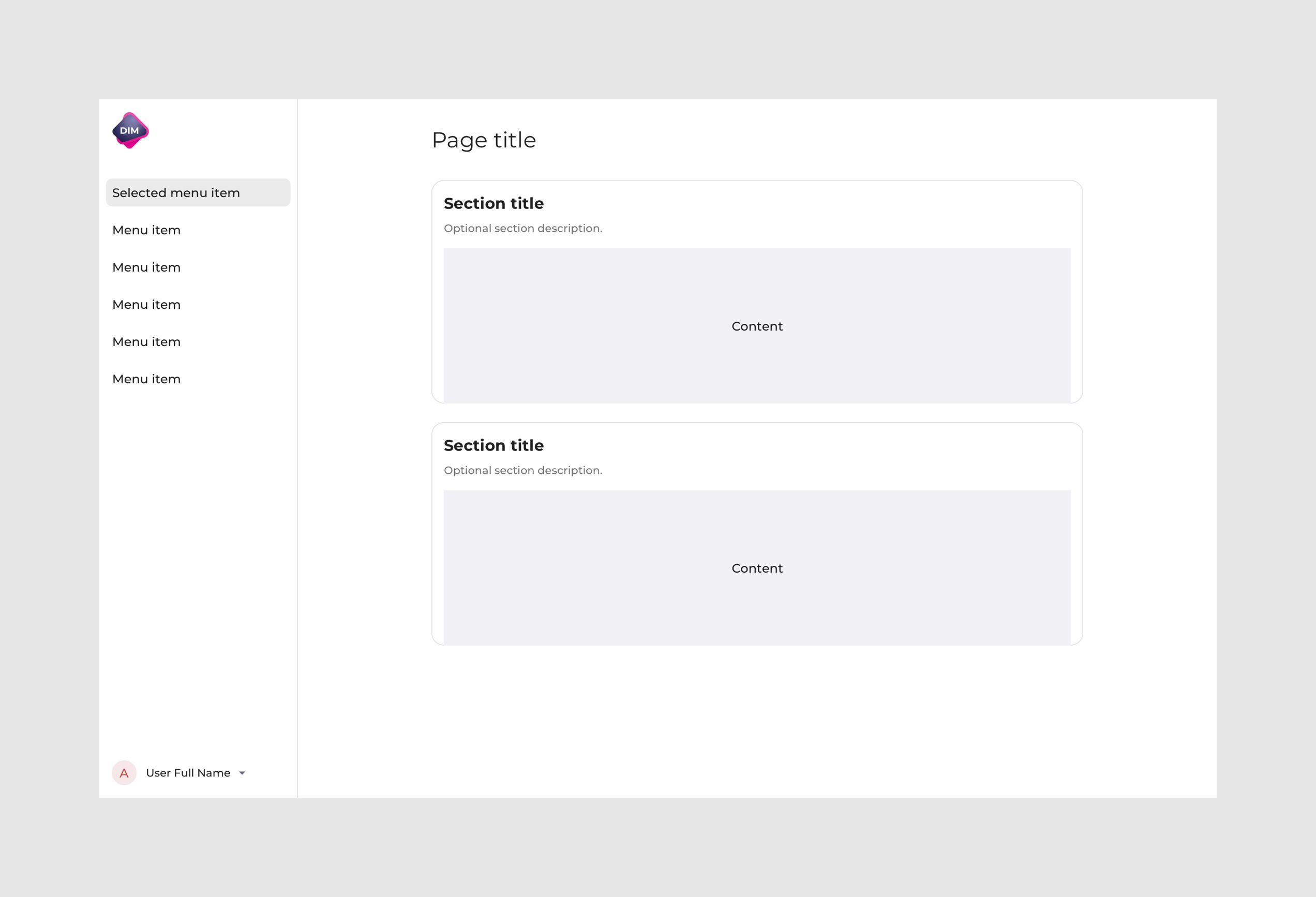 Flow page template.