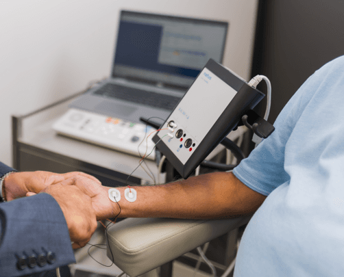 EMG being studied for a patient