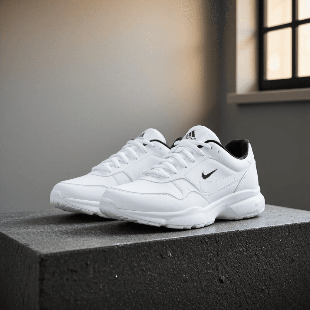 product photography of a pair of athletic shoes