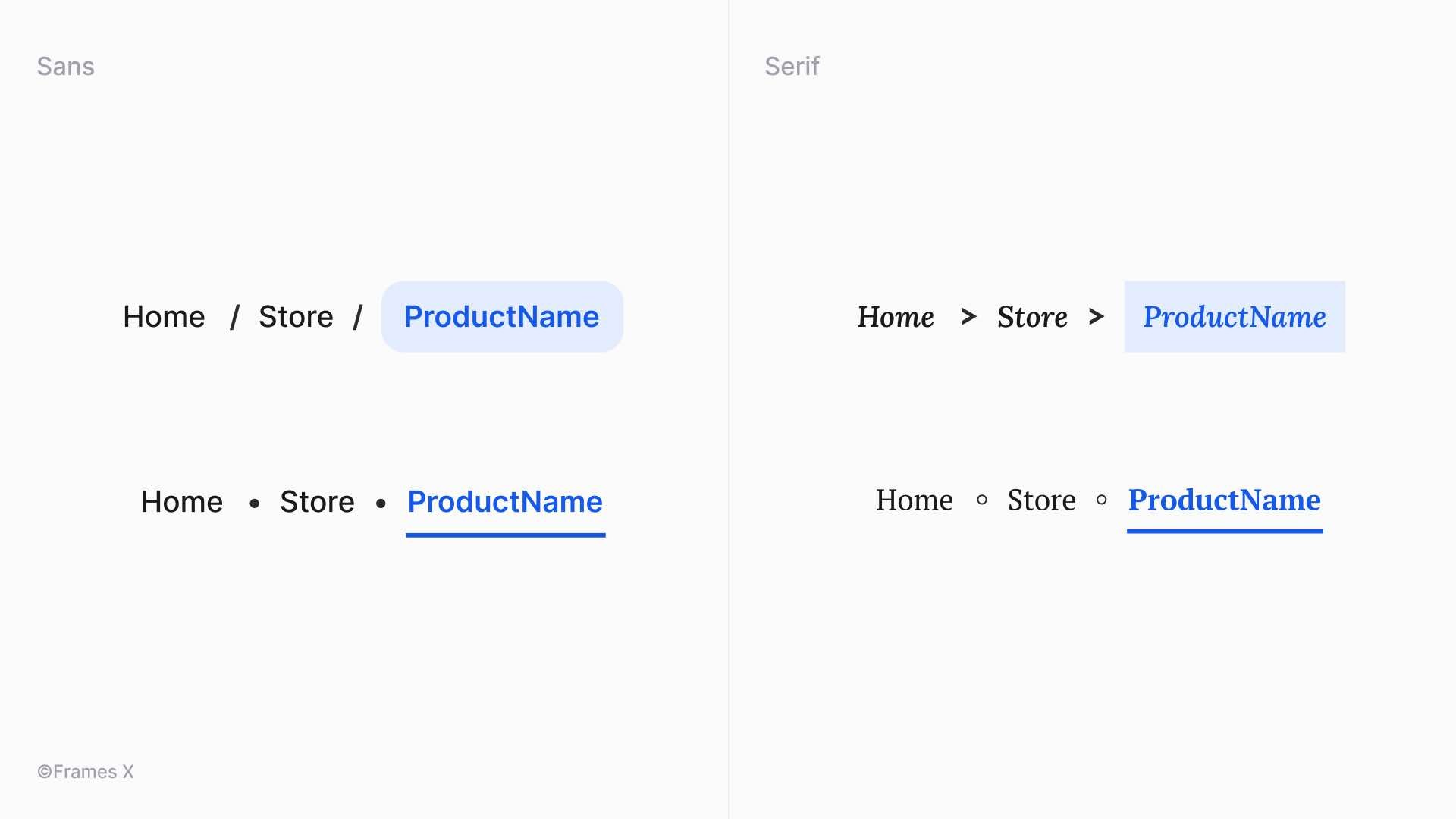 Breadcrumbs UI Component