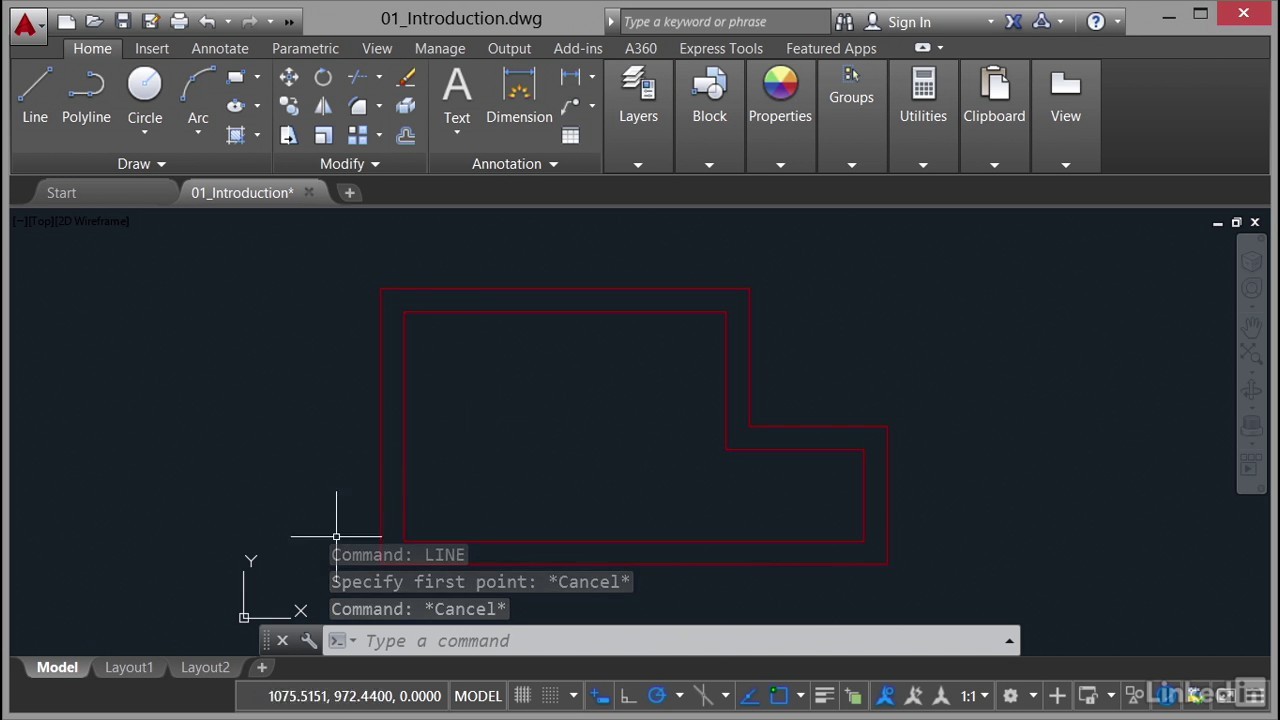 Command Line on AutoCAD is the most powerful and time saving tool