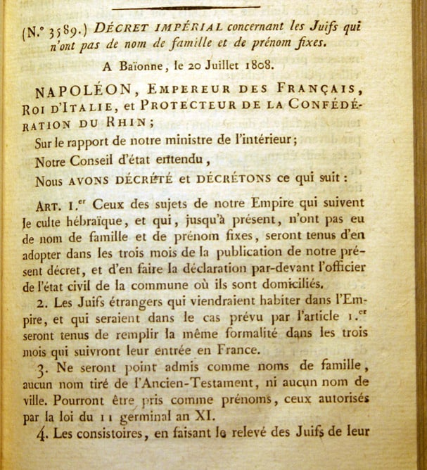 Origine des noms de famille hébraïques de l'âge patriarcal à nos Jours avec Jaques Assouline