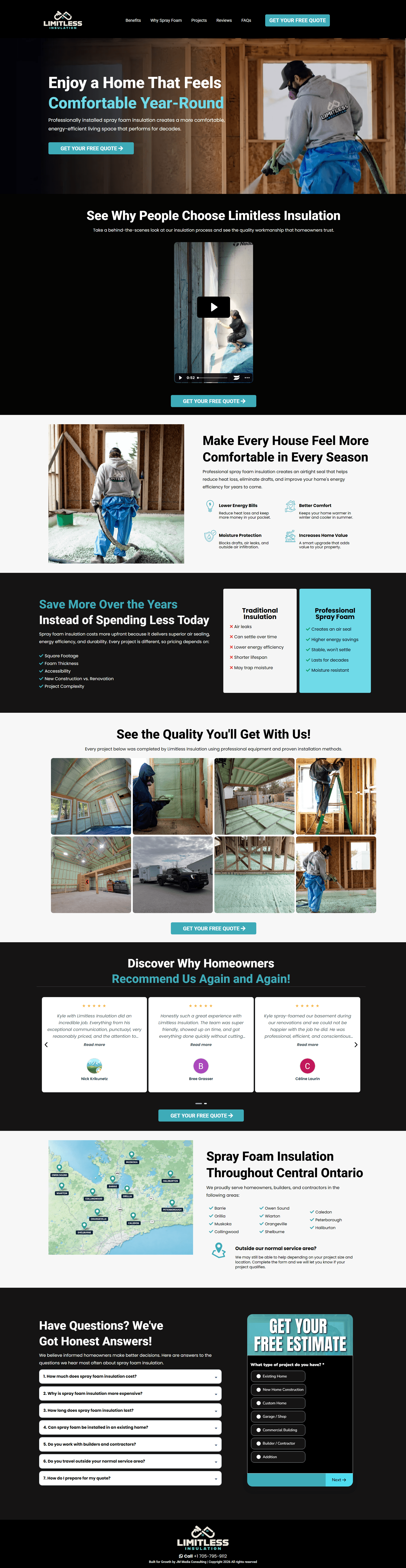 Platinum Roofing landing page preview