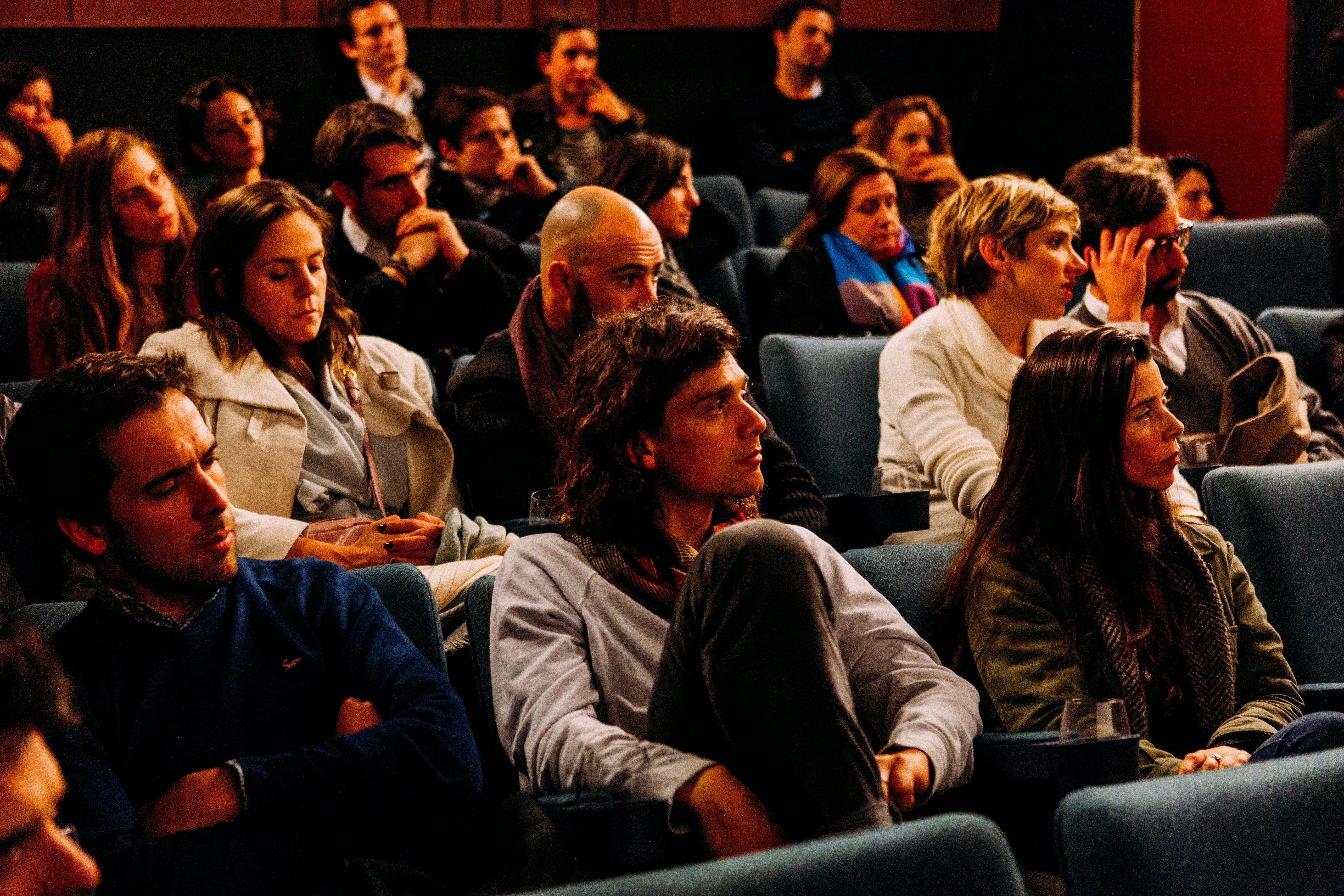 Audience watching a presentation