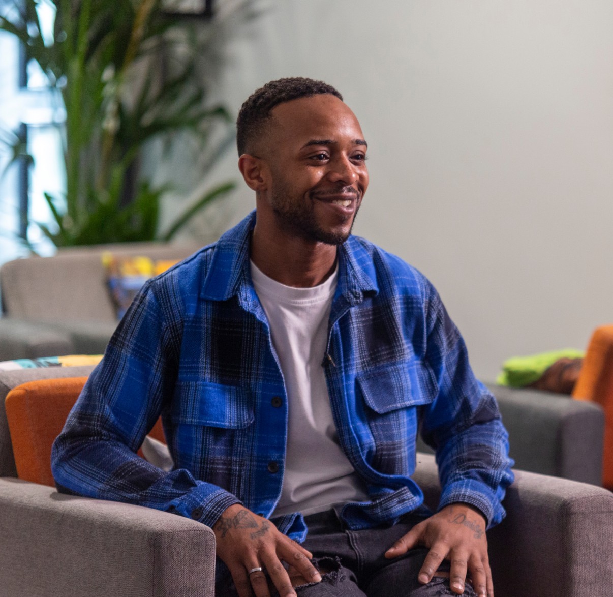 portrait of Rowan, carer who looks after his mum, who went on a break with carefree