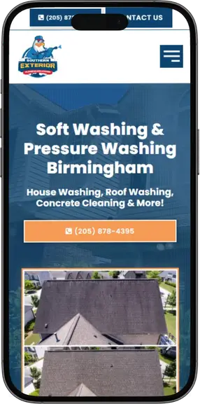 Southern Exterior soft washing and pressure washing services in Birmingham.