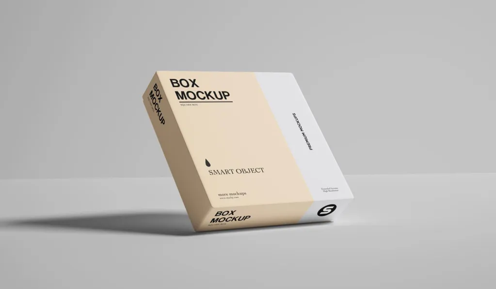 Full colour merch swag pack box front
