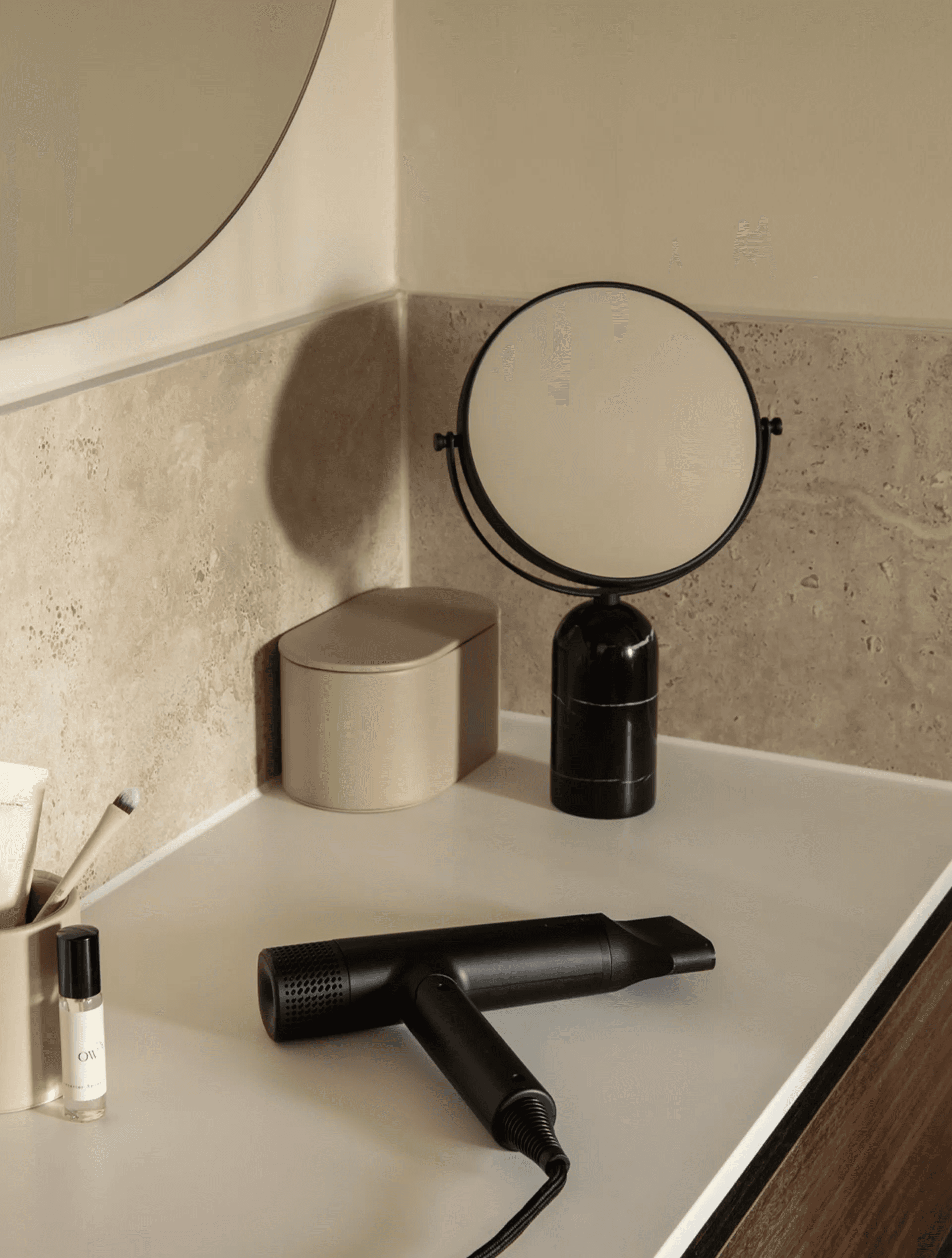 Close-up of the rear end of a white ford cortina.