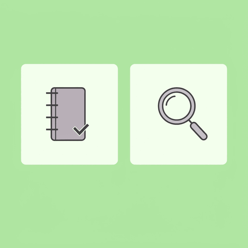 Before: passive textbook notes; After: active retrieval tools with questions and prompts