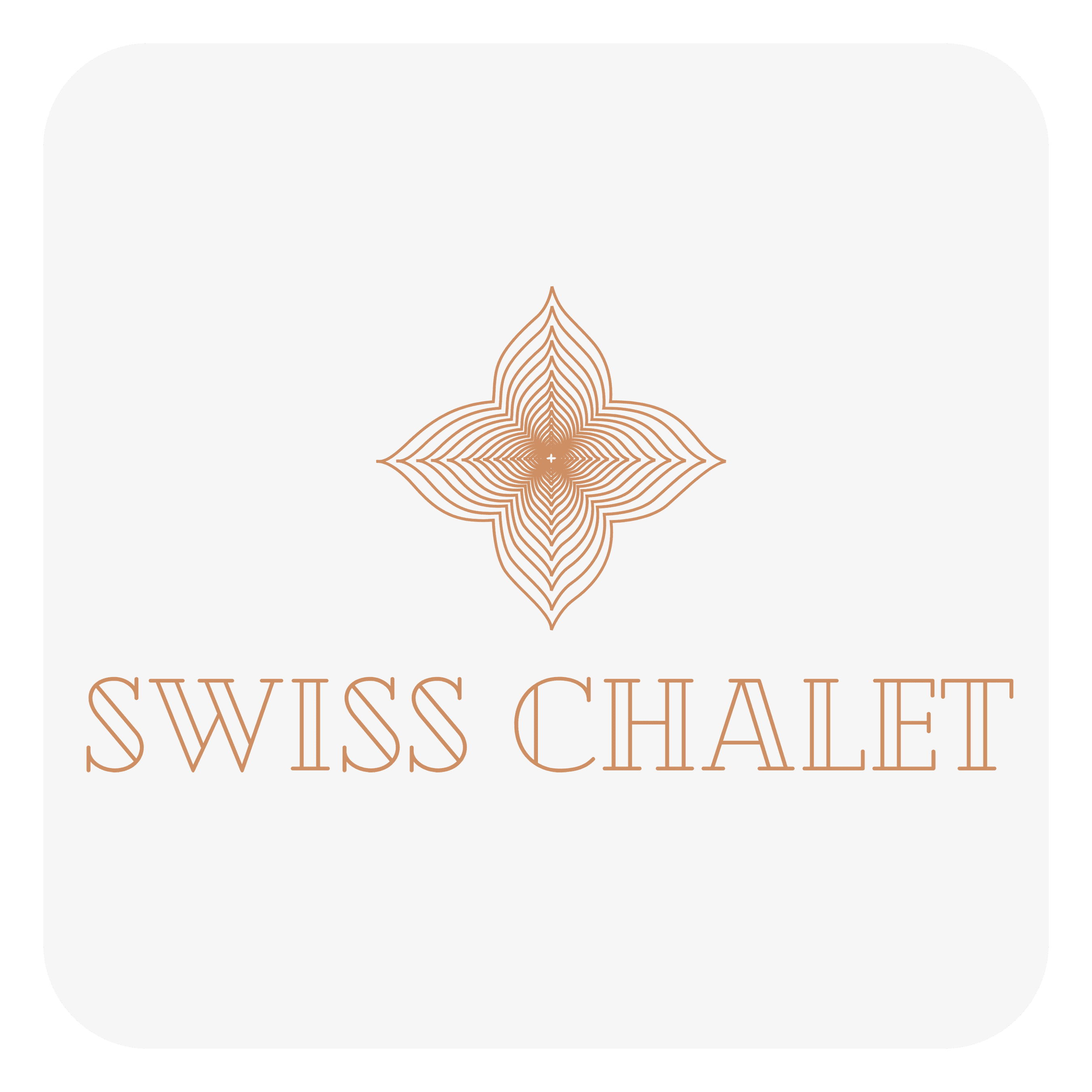 <img src="swiss-chalet-text.png" alt="Swiss Chalet written in very light brown color on a white background." />