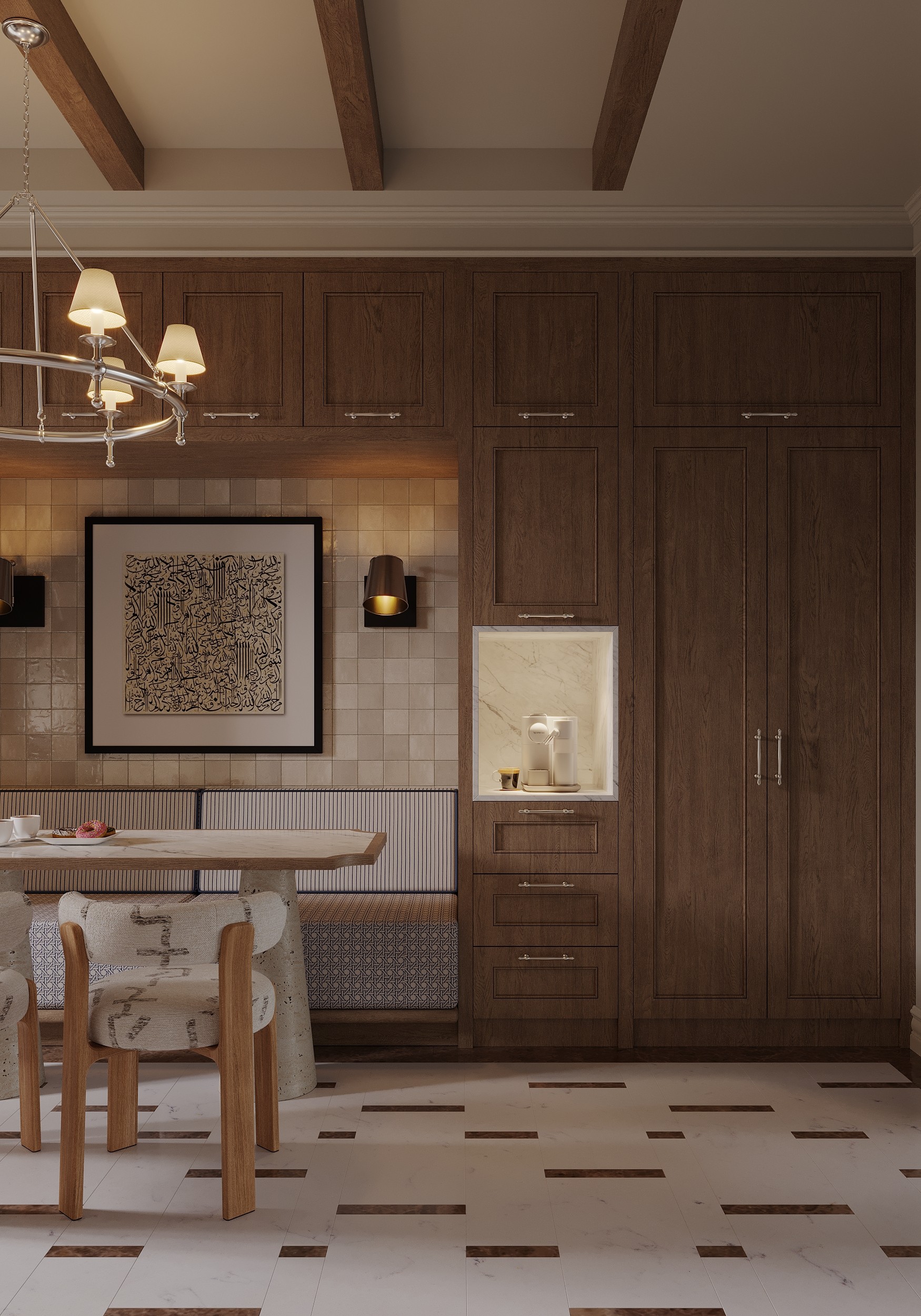 Workshop made of bright wood