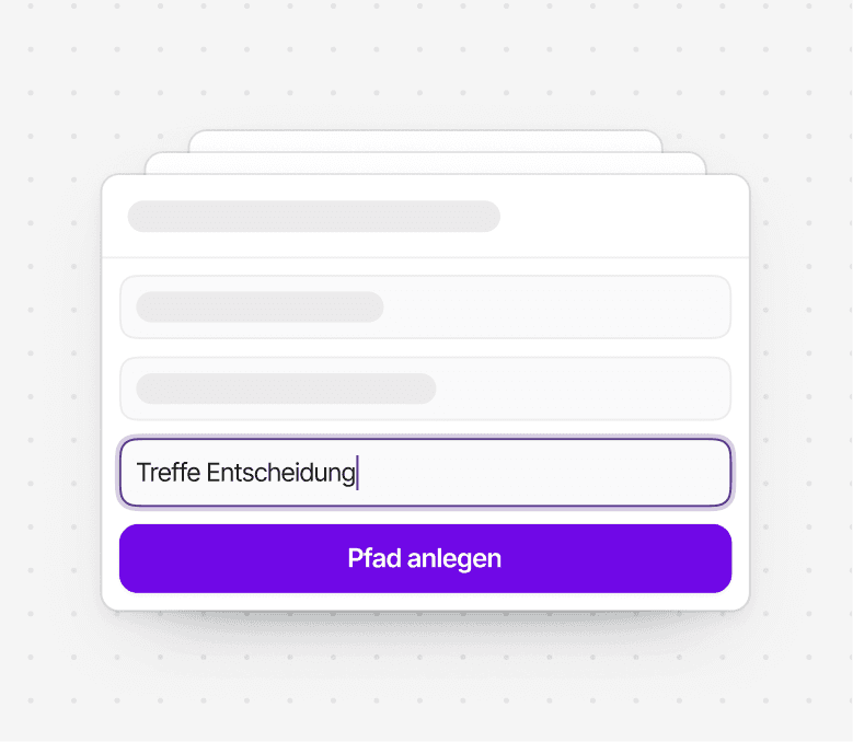 Verschiedene Fälle festlegen und passende Support-Flows mit vennie erstellen.