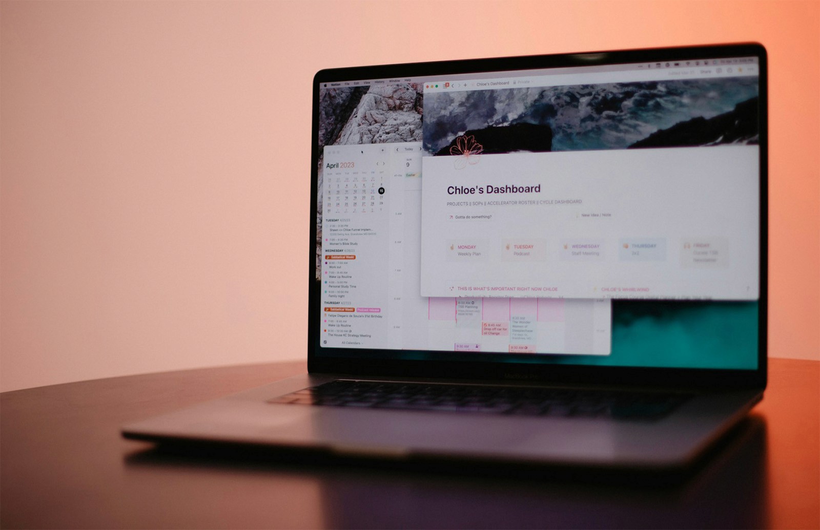 Notion Laptop Dashboard