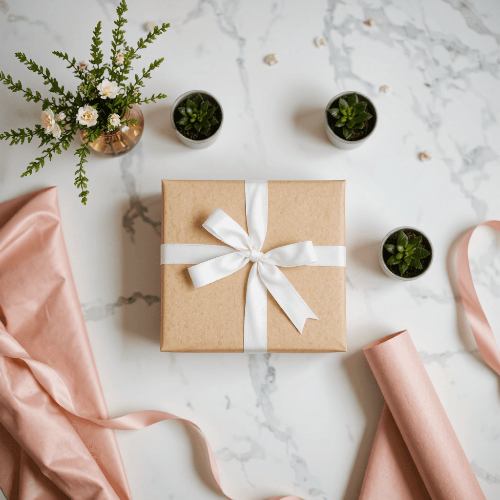 product photography of gift boxes