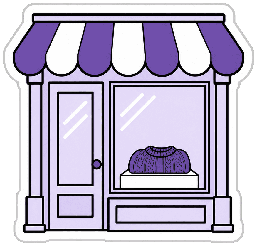 Illustrated shopfront