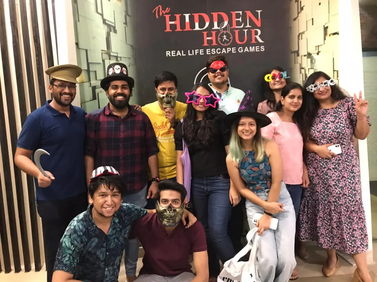 Team outing games in action at the Hidden Hour Connaught Place venue