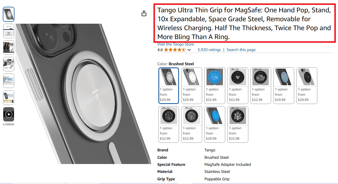 Creating your Amazon product listing
