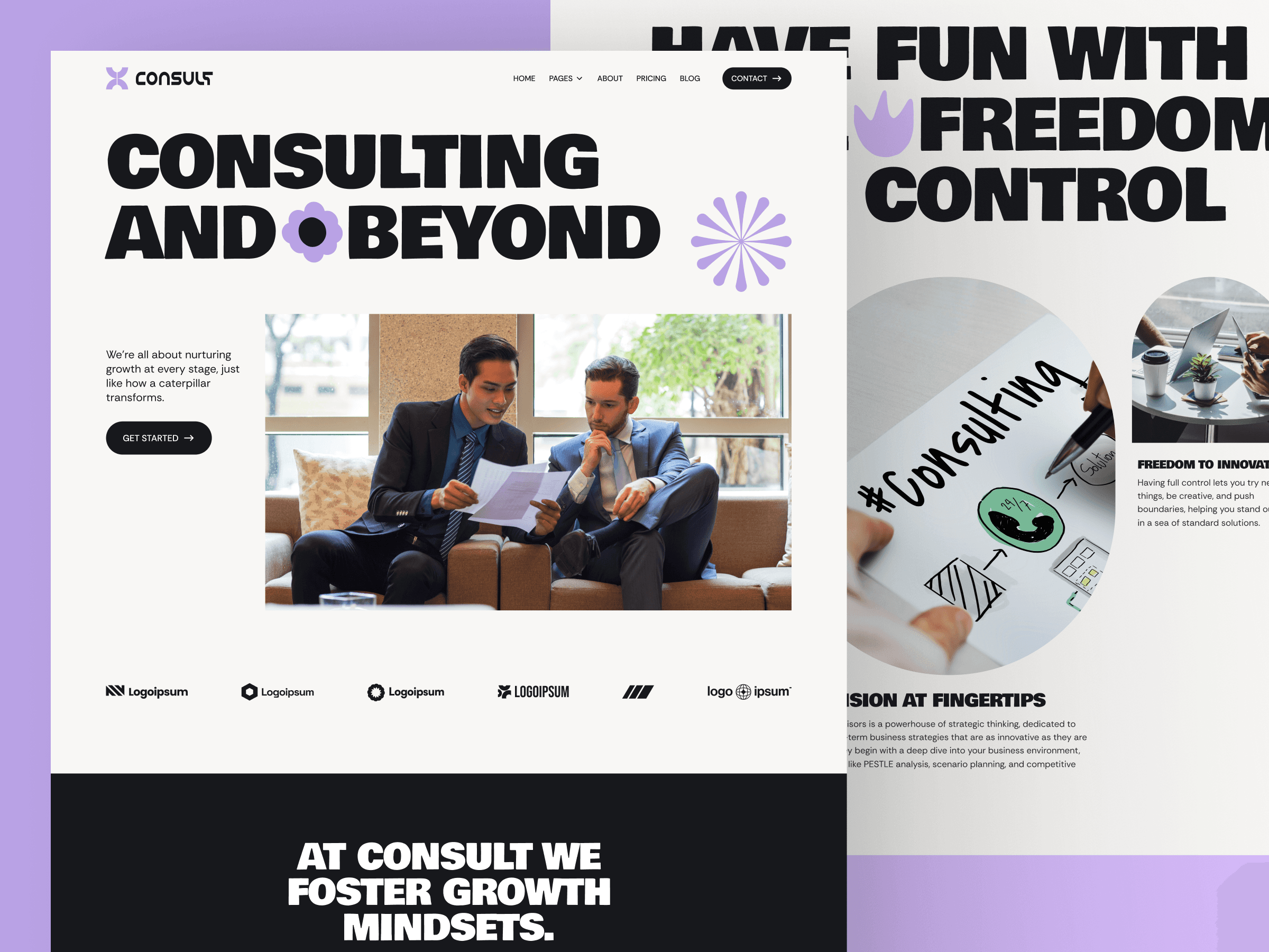 Framer consulting template