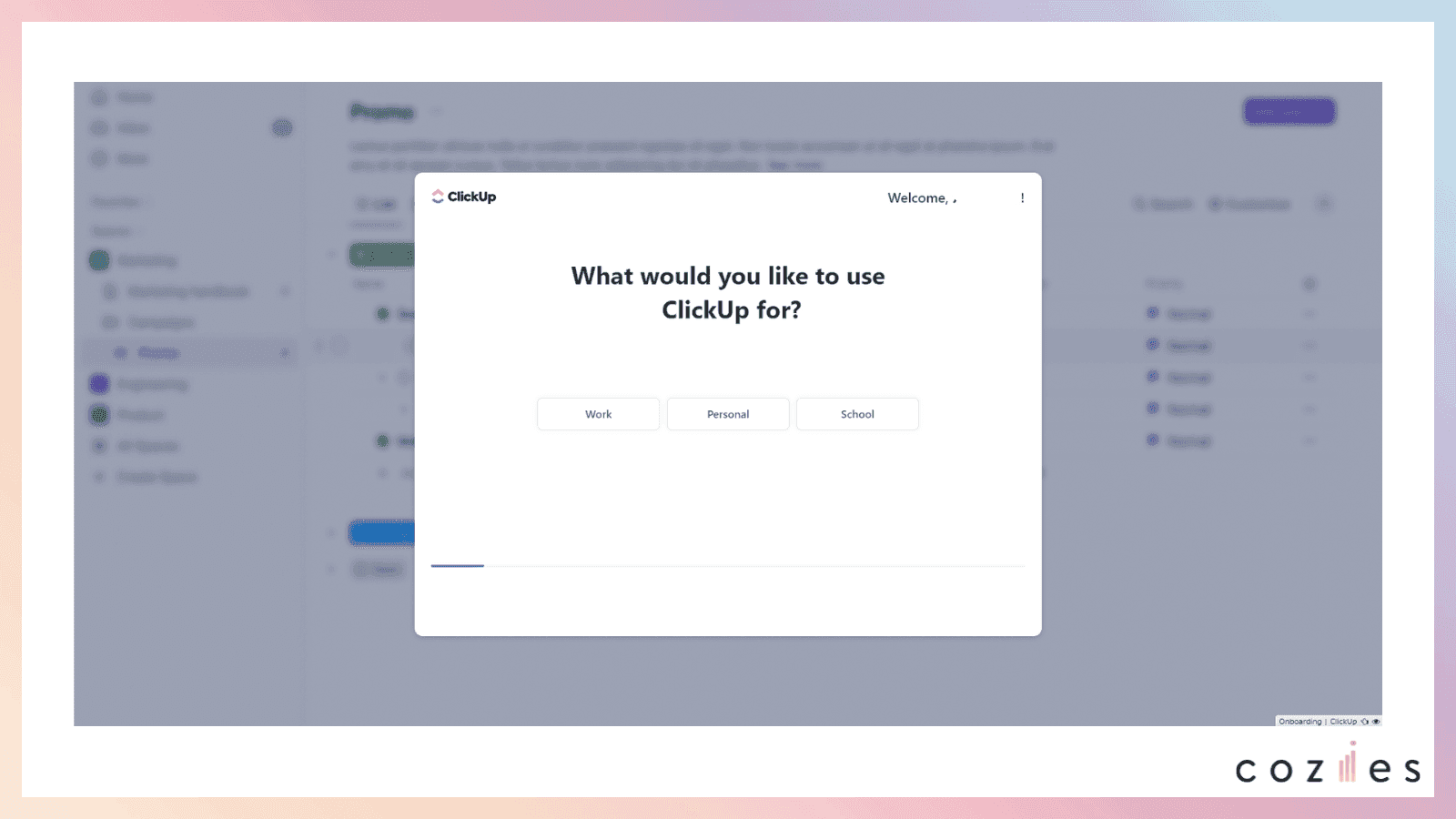 ワークスペース作成