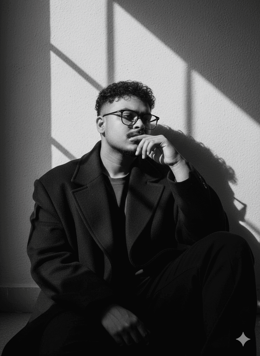 Portrait of portfolio creator