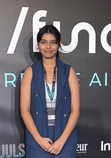 Portrait of portfolio creator – back view