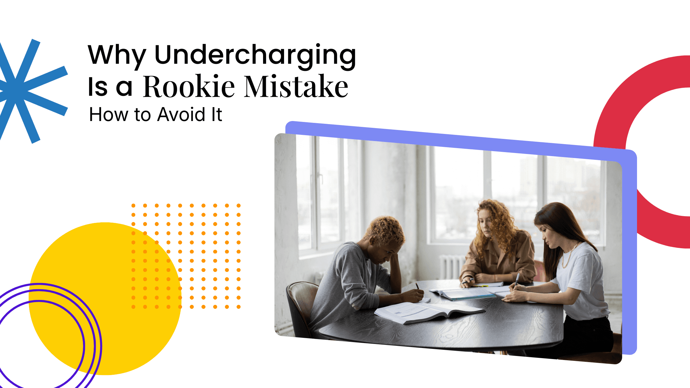 Visual explaining why undercharging is a common rookie mistake for new coaches and how correct pricing builds confidence and sustainability.