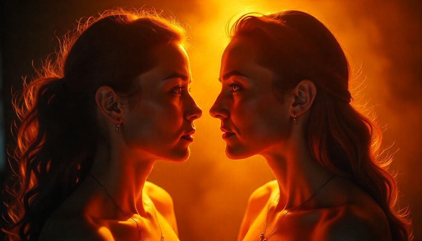 Heso blog image, Heso blog, two women who seem like the self reflection of each other