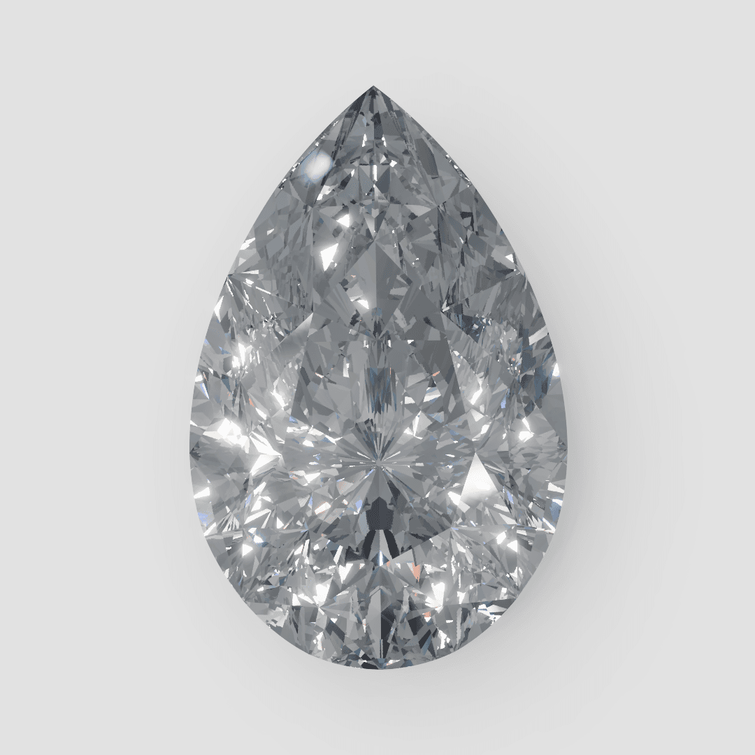 Pear  cut diamond