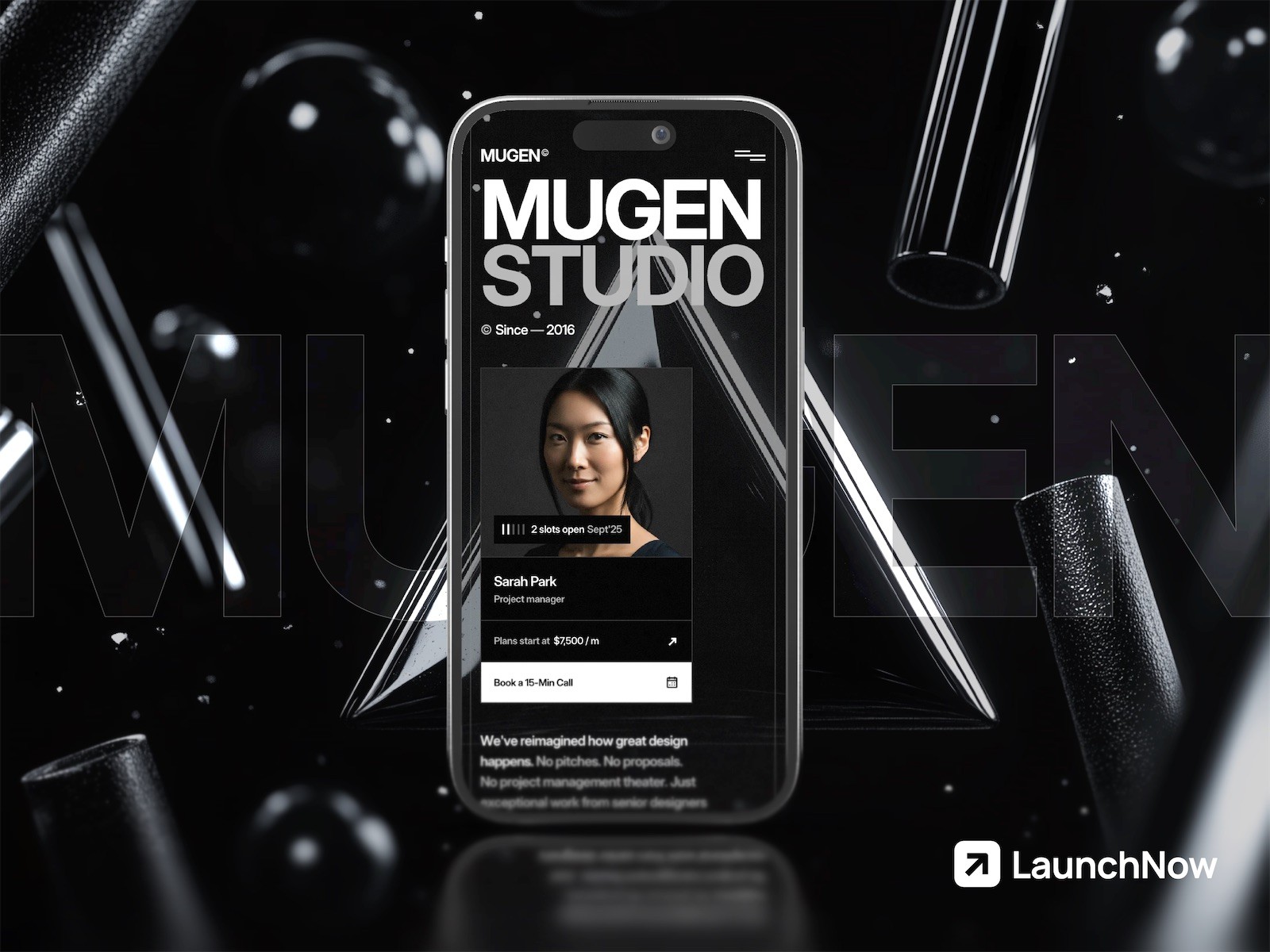 Mugen template mobile responsive design on phone